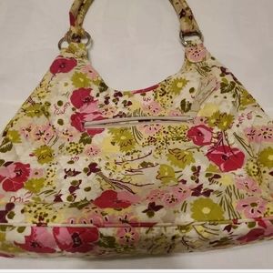 Vera Bradley Make Me Blush Large Shoulder Bag Purse Tote 13x11